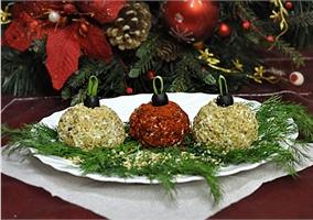 Праздничная закуска "Ёлочные шары" 