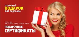 В продаже имеются подарочные сертификаты 