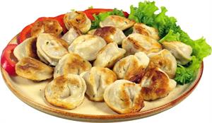 Пельмени жареные