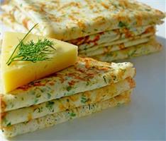 Сырные блины. Рецепт приготовления.
