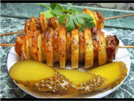 Шашлык из картофеля 