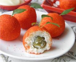 Новогодняя закуска мандарин! 