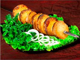 Готовим на даче - шашлычки из картошки
