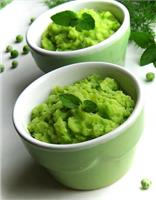 Картофельное пюре с горошком и мятой
