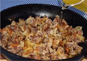 Маринованные куриные желудочки 