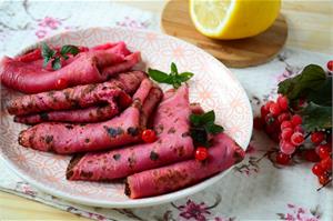 Блины Арины Родионовны на свекольном соке