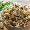 Гречка с шампиньонами в йогуртовом соусе