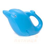 Лейка пластм ДЕЛЬФИН 1,6л голубая (Listok)