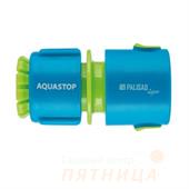 Соединитель пластмассовый быстросъемный для шланга 1/2", аквастоп, LUXE Palisad