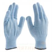 Перчатки трикотажные, акрил, цвет: зенит, оверлок, Россия Сибртех