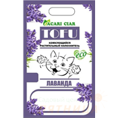 ЛАВАНДА  Тофу 1,8 кг\5л Гигиенический наполнитель д/кош. туалета из тофу