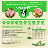 VITALITY  холистик  индейка/кролик/рыба   средняя гранула 3,5 кг