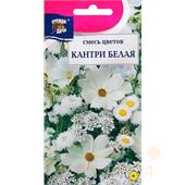 Семена цветов Кантри, Белая, Смесь,   0,5 г УУ