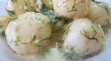 фото КАРТОФЕЛЬ (РАННИЙ), ЗАПЕЧЕННЫЙ В СМЕТАННОМ СОУСЕ