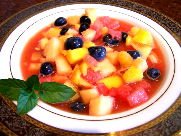 Фото суп из свежих фруктов