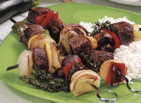 фото ШАШЛЫК ИЗ ГОВЯДИНЫ С РИСОМ