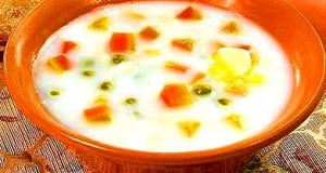 Фото суп молочный с овощами