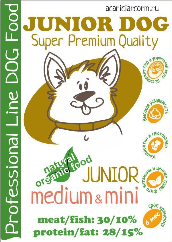 корм акари Junior Dog