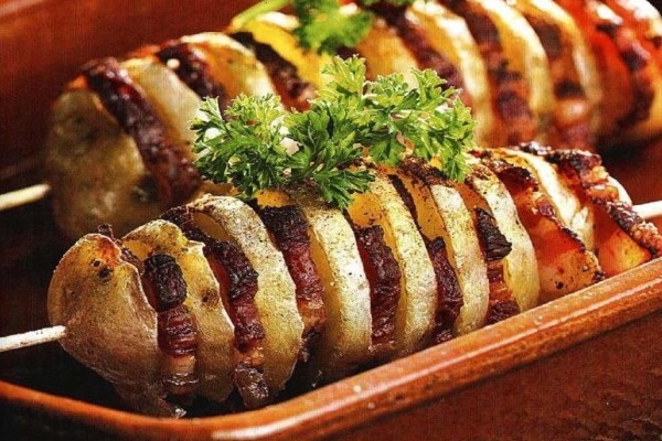 Шашлык из картофеля