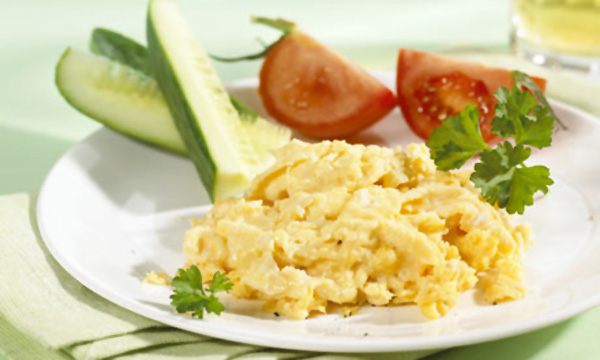 фото ЯИЧНАЯ КАШКА С ОВОЩАМИ ИЛИ МЯСНЫМИ ПРОДУКТАМИ