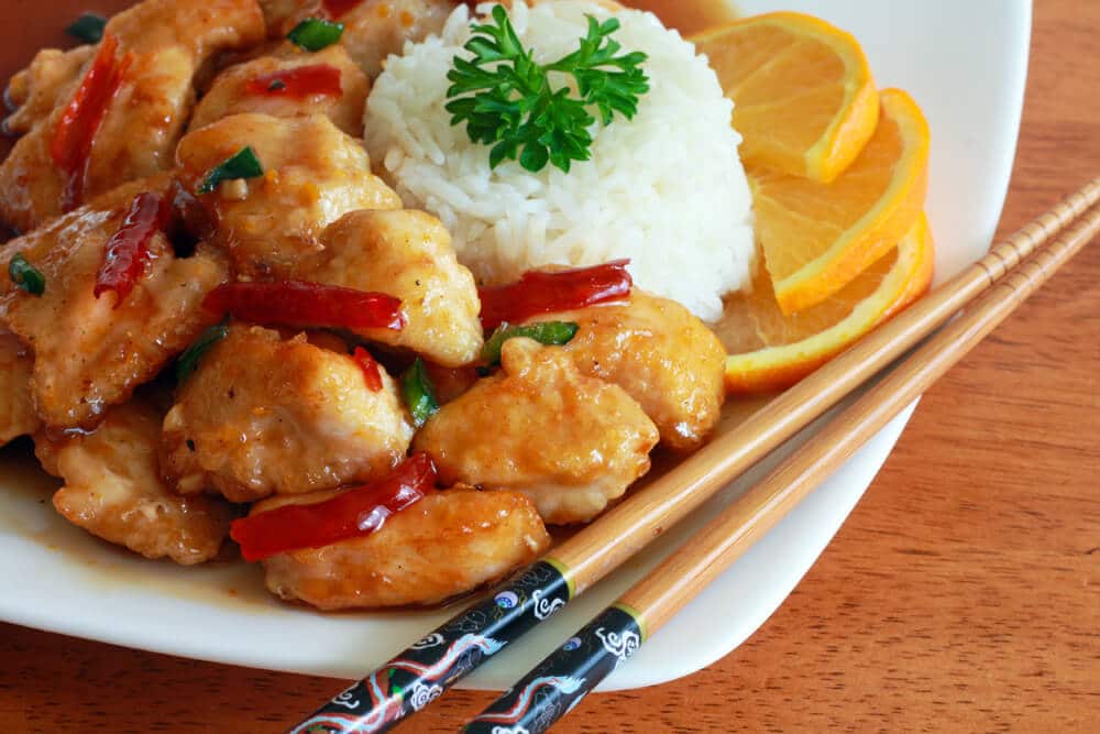 Курица с апельсиновым соусом