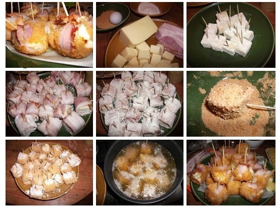 сырные кубики в панировке