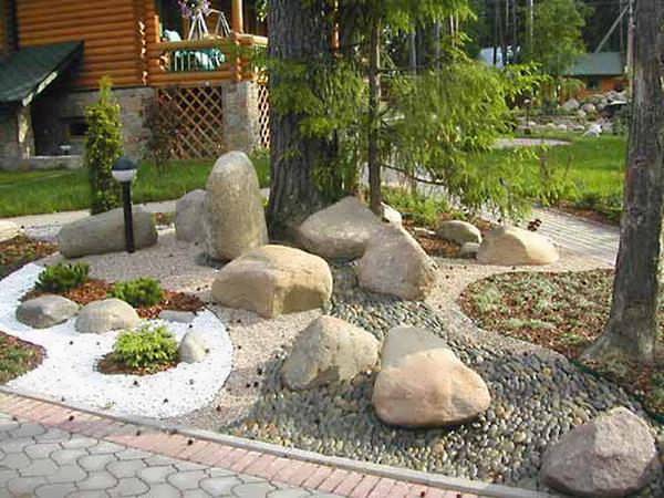 камни в ландшафте