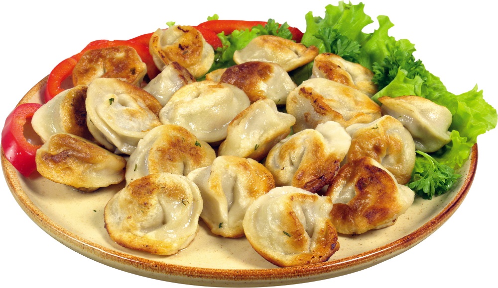 пельмени жареные